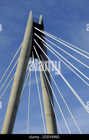 Marine Way Bridge Southport Banque D'Images