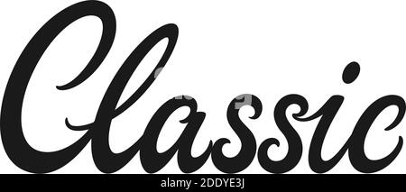 Lettrage vectoriel classique Illustration de Vecteur