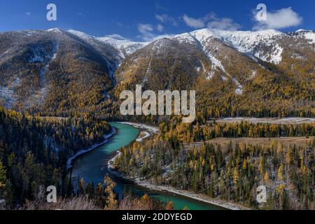 Xinjiang kanas sa crescent Banque D'Images