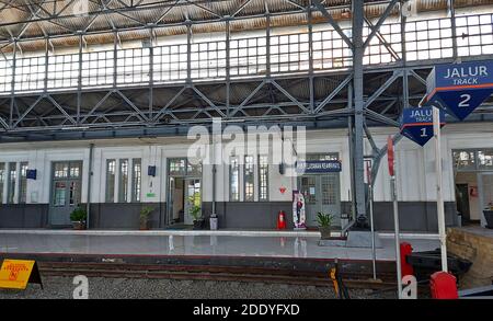 Stasiun Tanjung Priok, gare ferroviaire, bâtiment du patrimoine à Jakarta, Indonésie Banque D'Images