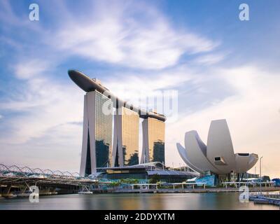 marina bay sands, singapour, Banque D'Images