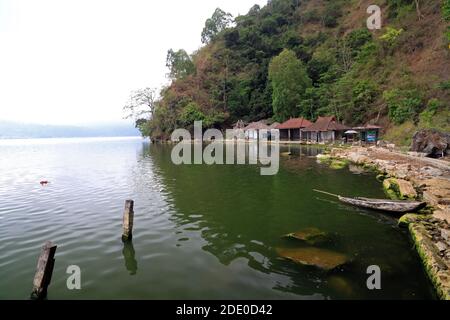 Village de Trunyan, Lac Batur, Bali, Indonésie Banque D'Images