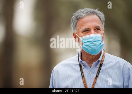 Sakhir, Bahreïn. 27 novembre 2020. CAREY Chase (etats-unis), Président-directeur général de Formula One Group FOG, portrait lors du Grand Prix de Formule 1 Gulf Air Bahrain 2020, du 27 au 29 novembre 2020 sur le circuit international de Bahreïn, à Sakhir, Bahreïn - photo Antonin Vincent/DPPI/LM crédit: Gruppo Editoriale LiveMedia/Alay Live News Banque D'Images