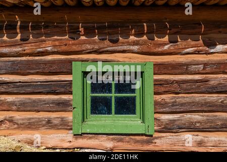 Maison d'hôtes au site historique de Caroline Lockhart Ranch dans le terrain de loisirs national de Bighorn Canyon, près de Lovell, Wyoming, États-Unis Banque D'Images