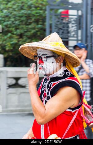 Défilé religieux au cours du festival culturel Bao Sheng qui célèbre la naissance de Bao Sheng au temple Bao'an à Taipei, Taïwan Banque D'Images