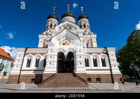 Cathédrale Alexander Nevsky, haute-ville, site classé au patrimoine mondial de l'UNESCO, Tallinn, Estonie, Europe Banque D'Images