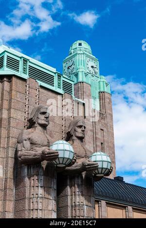 Gare, Helsinki, Finlande, Europe Banque D'Images