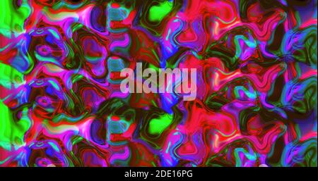 Fluide résumé mouvement liquide résumé arrière-plan. Vague de peinture liquide colorée abstraite. Banque D'Images