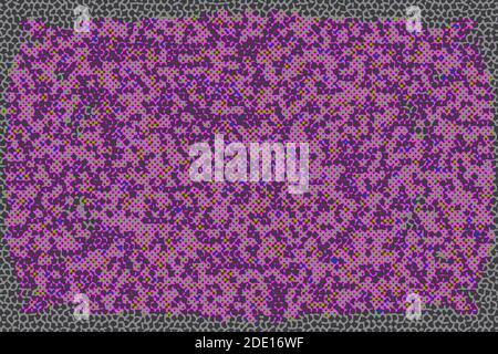 Une image d'arrière-plan abstraite de texture de point rétro. Banque D'Images