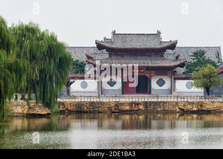 Temple de Sinu (Temple des quatre filles) sur le Grand Canal, Dezhou, province de Shandong, Chine Banque D'Images