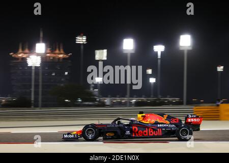 33 VERSTAPPEN Max (nld), Aston Martin Red Bull Racing Honda RB16, action pendant la Formule 1 Gulf Air Bahrain Grand Prix 2020, à partir de nov / LM Banque D'Images