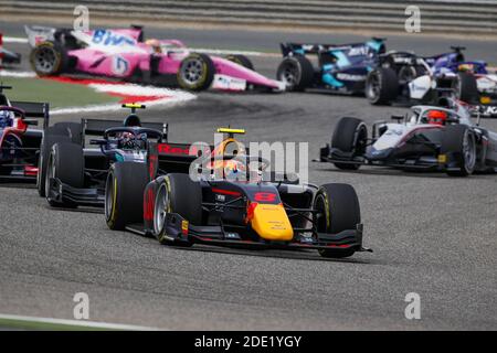 Sakhir, Bahreïn. 28 novembre 2020. 08 Daruvala Jehan (ind), Carlin, Dallara F2 2018, action lors de la 11e manche du Championnat de Formule 2 2020 de la FIA du 27 au 29 novembre 2020 sur le circuit international de Bahreïn, à Sakhir, Bahreïn - photo Florent Gooden / DPPI / LM crédit: Gruppo Editoriale LiveMedia / Alay Live News Banque D'Images