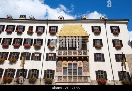 INNSBRUCK, AUTRICHE, 9 SEPTEMBRE 2020 - vue sur l'ancien bâtiment Golden Roof Innsbruck, Tyrol, Autriche Banque D'Images