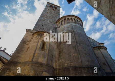 La 'Collégiata' de Santa Maria Assunta à Castell'Arquato, province de Piacenza, Émilie-Romagne, Italie. Banque D'Images