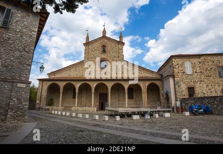 BOBBIO, ITALIE, 20 AOÛT 2020 - Abbaye de St.Colombano à Bobbio, province de Piacenza, Émilie-Romagne. Italie Banque D'Images