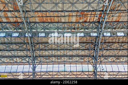 Stasiun Tanjung Priok, gare ferroviaire, bâtiment du patrimoine à Jakarta, Indonésie Banque D'Images