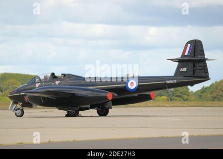 Martin Baker Gloster Meteor T7/T8 WA638 à RAF Benson, Oxfordshire, Royaume-Uni Banque D'Images