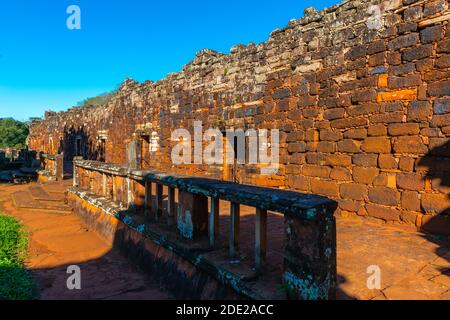 Ruines de la Mission jésuite San Ignacio Mini, site classé au patrimoine mondial de l'UNESCO, San Ignacio, Departamento Misiones, Argentine, Amérique latine Banque D'Images