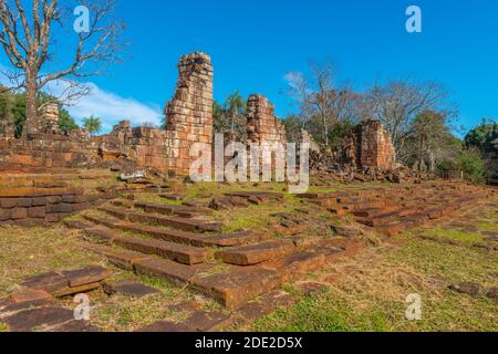 Ruines de la mission jésuite Santa Ana, patrimoine mondial de l'UNESCO, Provincia Misiones, Argentine, Amérique latine Banque D'Images