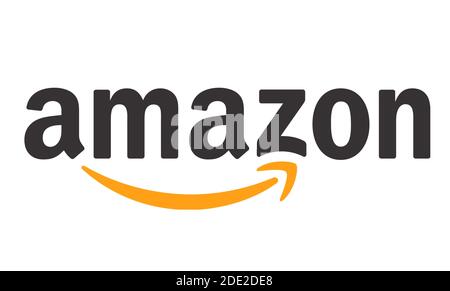 Amazon logo de l'entreprise Banque D'Images