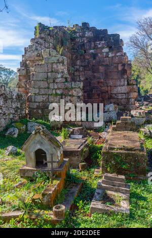 Ruines de la mission jésuite Santa Ana, patrimoine mondial de l'UNESCO, Provincia Misiones, Argentine, Amérique latine Banque D'Images