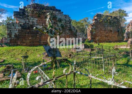 Ruines de la mission jésuite Santa Ana, patrimoine mondial de l'UNESCO, Provincia Misiones, Argentine, Amérique latine Banque D'Images