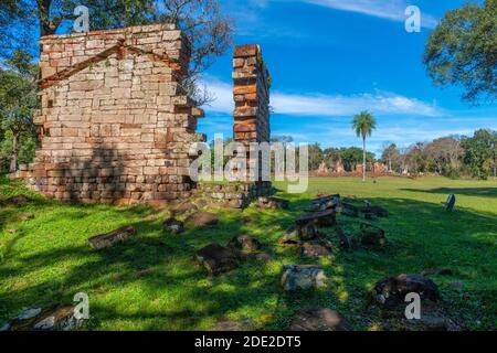 Ruines de la mission jésuite Santa Ana, patrimoine mondial de l'UNESCO, Provincia Misiones, Argentine, Amérique latine Banque D'Images