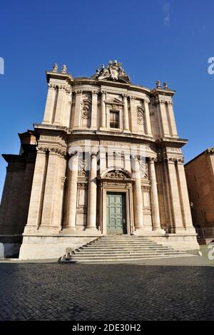 Italie, Rome, église de Santi Luca et Martina Banque D'Images