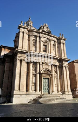 Italie, Rome, église de Santi Luca et Martina Banque D'Images