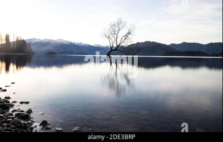 Lac Wanaka, New Zeland Banque D'Images