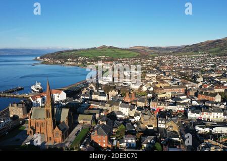 Vue aérienne de Largs, North Ayrshire Banque D'Images