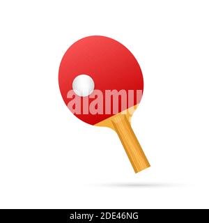 Deux raquettes pour jouer au tennis de table. Illustration du stock vectoriel. Illustration de Vecteur