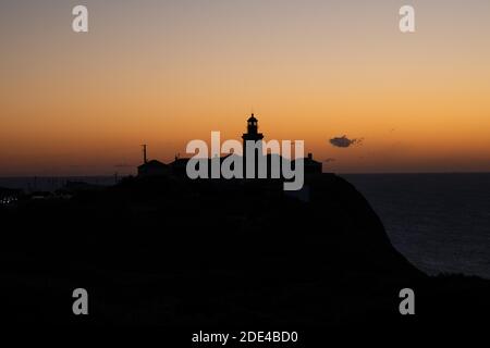 Cabo da Roca au coucher du soleil, Ulgueira, Portugal Banque D'Images