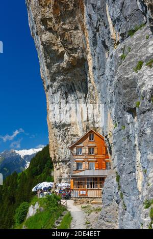 Aescher Wildkirchli, Appenzell Innerrhoden, Suisse Banque D'Images