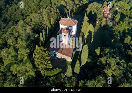 Lieu de pèlerinage, Chapelle de Sant'Anna, Salcedo, province de Vicenza, Vénétie, Italie Banque D'Images