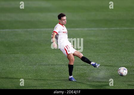 Huesca, Espagne. 28 novembre 2020. Munir El Haddadi (Sevilla) football : Espagnol 'la Liga Santander' match entre SD Huesca 0-1 Sevilla FC à l'Estadio El Alcoraz à Huesca, Espagne . Crédit: Mutsu Kawamori/AFLO/Alay Live News Banque D'Images