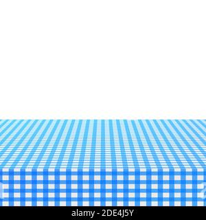 Nappe d'angle bleue sur fond blanc. Illustration du stock vectoriel. Illustration de Vecteur