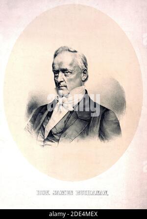 L'honorable James Buchanan, candidat démocrate à la présidence, 1856 Banque D'Images