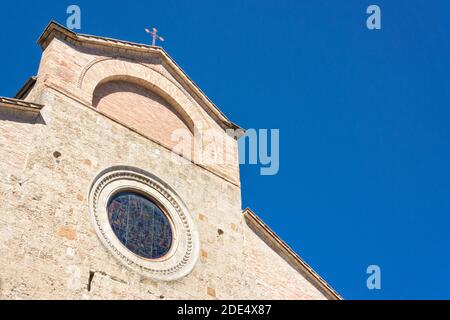 Église Santa Maria Assunta San Gimignano Toscane Italie Banque D'Images