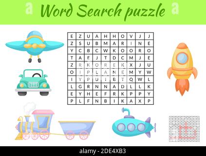 Jeu modèle mot recherche puzzle d'animaux pour enfants avec des images. Fiche d'activité pour enfants version imprimable. Jeu éducatif pour étudier l'anglais Illustration de Vecteur