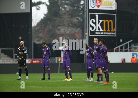 Mechelen, Belgique . 29 novembre 2020. MECHELEN, BELGIQUE - NOVEMBRE 29 : joueurs photographiés avant le match de la Jupiler Pro League 14 entre KV Mechelen et K. Beerschot V.A. le 29 novembre 2020 à Mechelen, Belgique. (Photo de David Pintens/Isosport) Credit: Pro Shots/Alamy Live News Banque D'Images