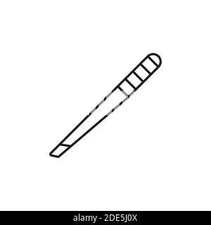 icône de pince élément de l'icône de maquillage pour le concept mobile et les applications web. Les pinces à épiler Icon peuvent être utilisées pour le Web et les mobiles. Icône Premium sur blanc Illustration de Vecteur