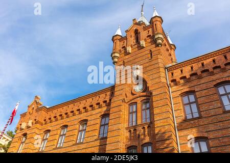 Siège municipal du Service national des incendies de Cracovie. Cracovie, Pologne, Pologne. Banque D'Images