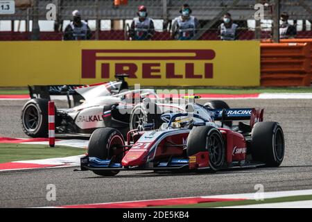 21 Shwartzman Robert (rus), Prema Racing, Dallara F2 2018, action lors de la 11e manche du Championnat de Formule 2 2020 de la FIA du 27 au 29 novembre 2020 sur le circuit international de Bahreïn, à Sakhir, Bahreïn - photo Diederik van der Laan / Dutch photo Agency / DPPI / LM Banque D'Images