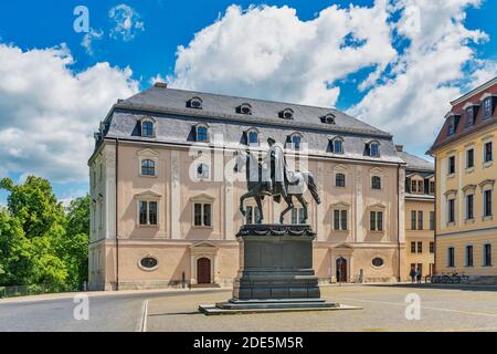 Place de la démocratie, Weimar, Thuringe, Allemagne, Europe Banque D'Images