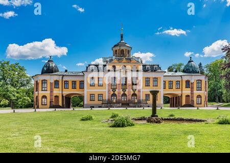 Le palais du Belvédère est l'une des plus belles résidences de Weimar, Thuringe, Allemagne, Europe Banque D'Images