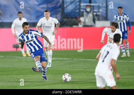 José Luis 'Joselu' Sanmartin d'Alaves pendant le championnat d'Espagne Match de football de la Liga entre Real Madrid et Deportivo / LM Banque D'Images