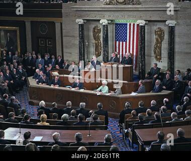 Jimmy carter présente son discours sur l'état de l'Union au Congrès. CA. 01/23/1979 Banque D'Images