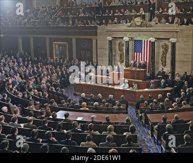 Jimmy carter présente son discours sur l'état de l'Union au Congrès. CA. 01/23/1979 Banque D'Images