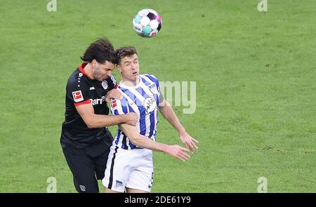 Leverkusen, Allemagne. 29 novembre 2020. Firo: 29.11.2020 Fuvuball: Soccer: 1ère saison Bundesliga 2020/21 Bayer Leverkusen - HERTHA BSC BERLIN duels, Krzysztof PiOtek | usage dans le monde crédit: dpa/Alay Live News Banque D'Images